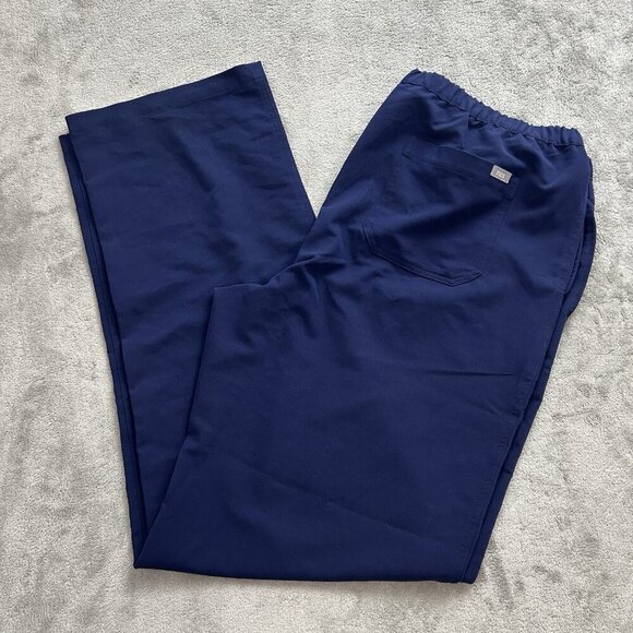 Figs Pisco Scrub Pants Mens Size XXL Tall Navy Blue FM4500T Medical Work RN 33” - Picture 1 of 13